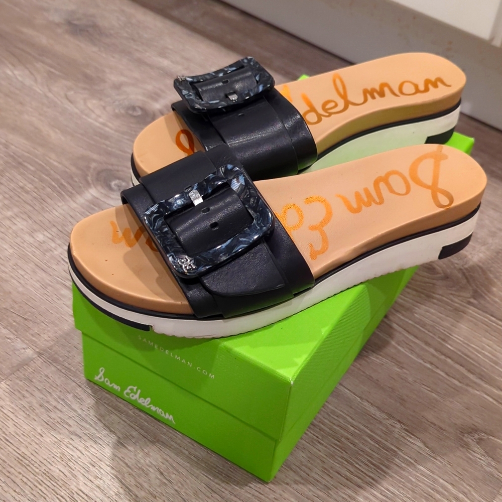 Black Leather Sandals